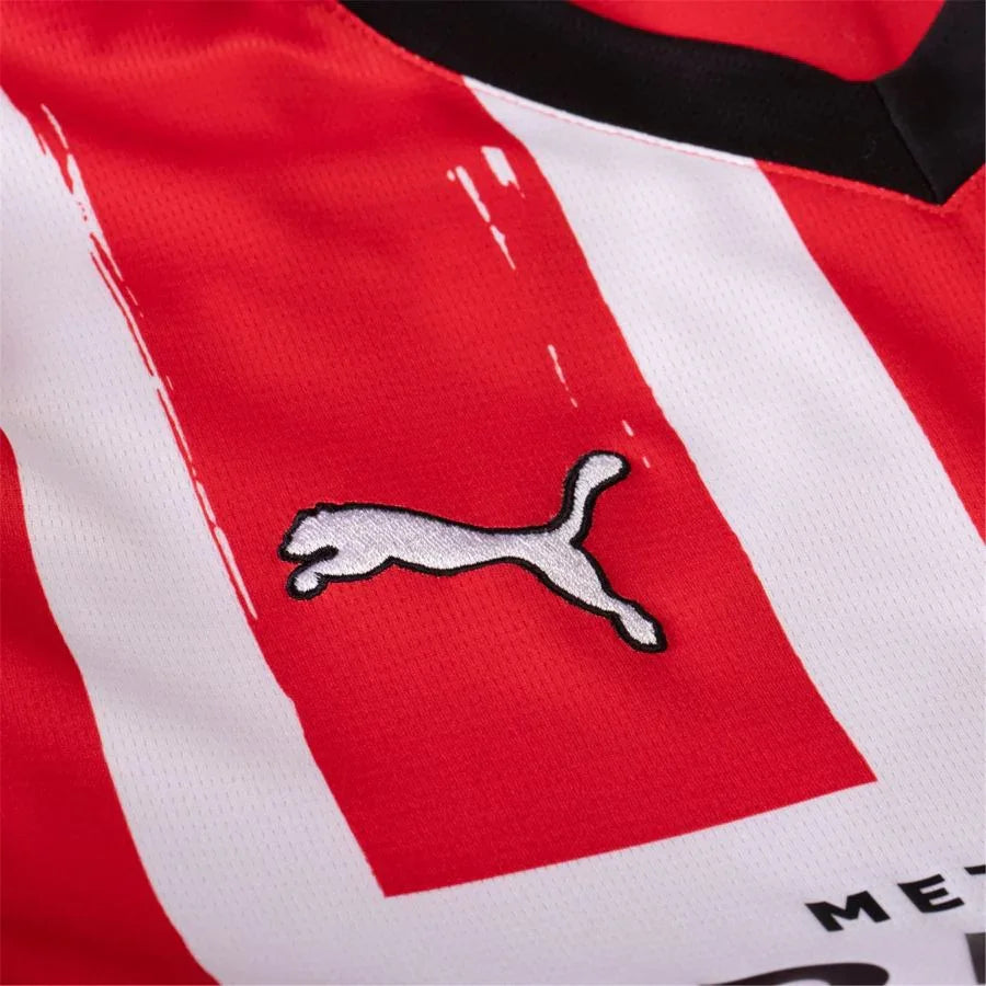PSV Eindhoven Fan Jersey Home 2024/25 Patches UCL UEFA Foundation (Official Printing)