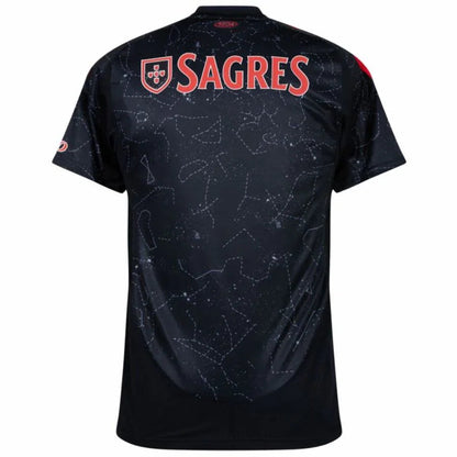 Benfica Away Fan Jersey 2024/25 Patches UCL UEFA Foundation (Official Printing)