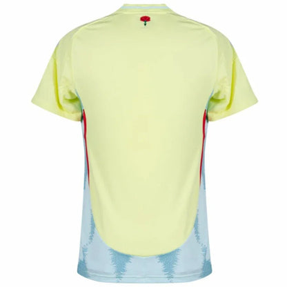 Spain Away Fan Jersey 2025/26 Euro 2024 & Foundation Tournament Patches (Official Printing)