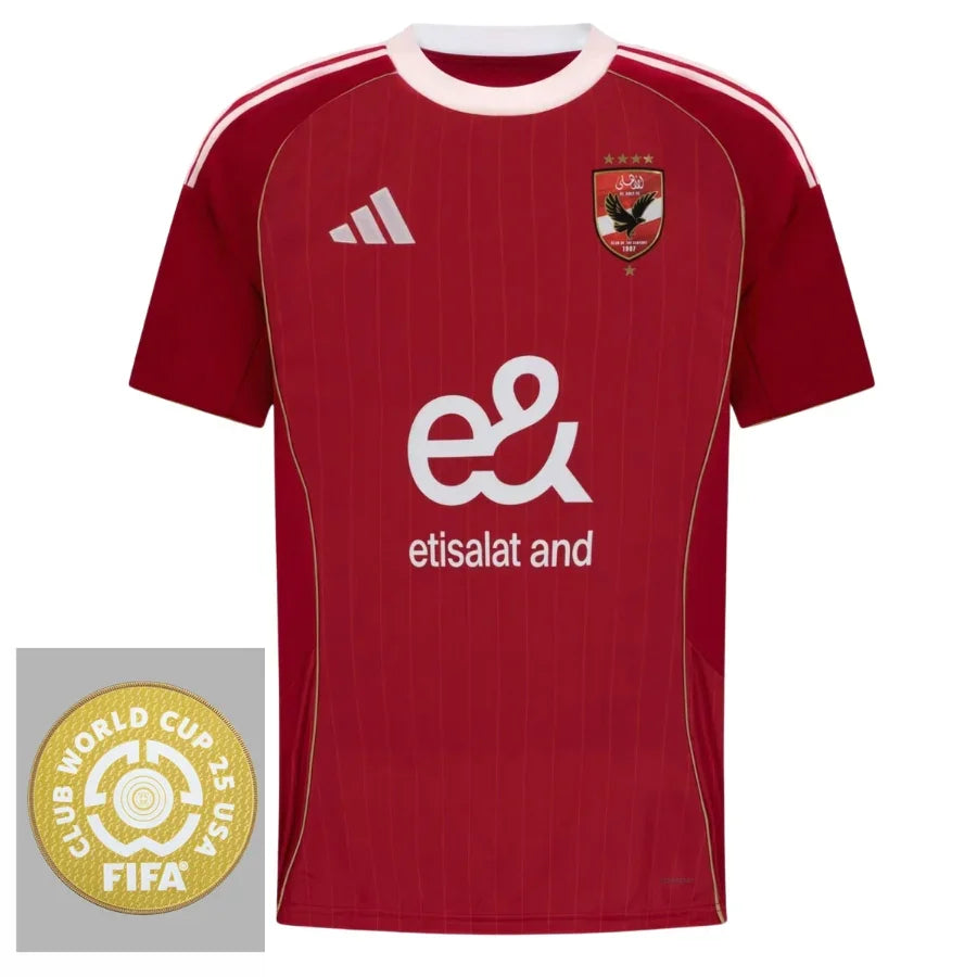 Al Ahly Home Fan Jersey 2025/26 Patch Club World Cup