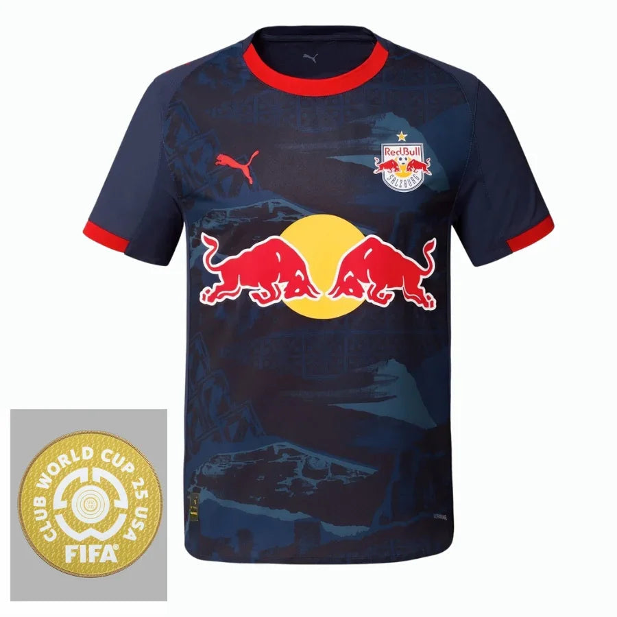 Red Bull Salzburg Away Fan Jersey 2025/26 Patch Club World Cup