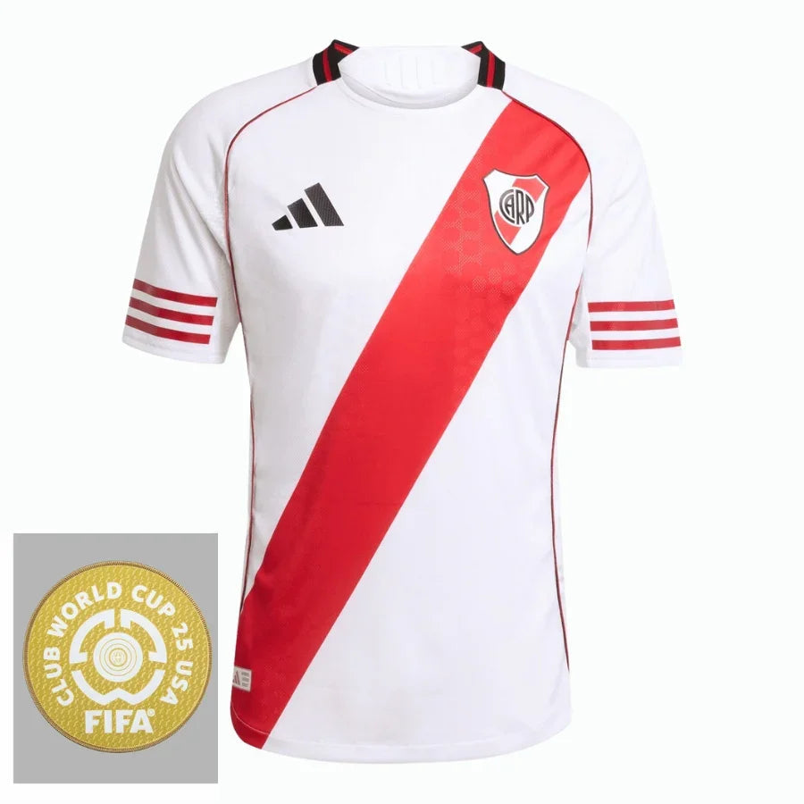 River Plate Home Fan Jersey 2025/26 Patch Club World Cup