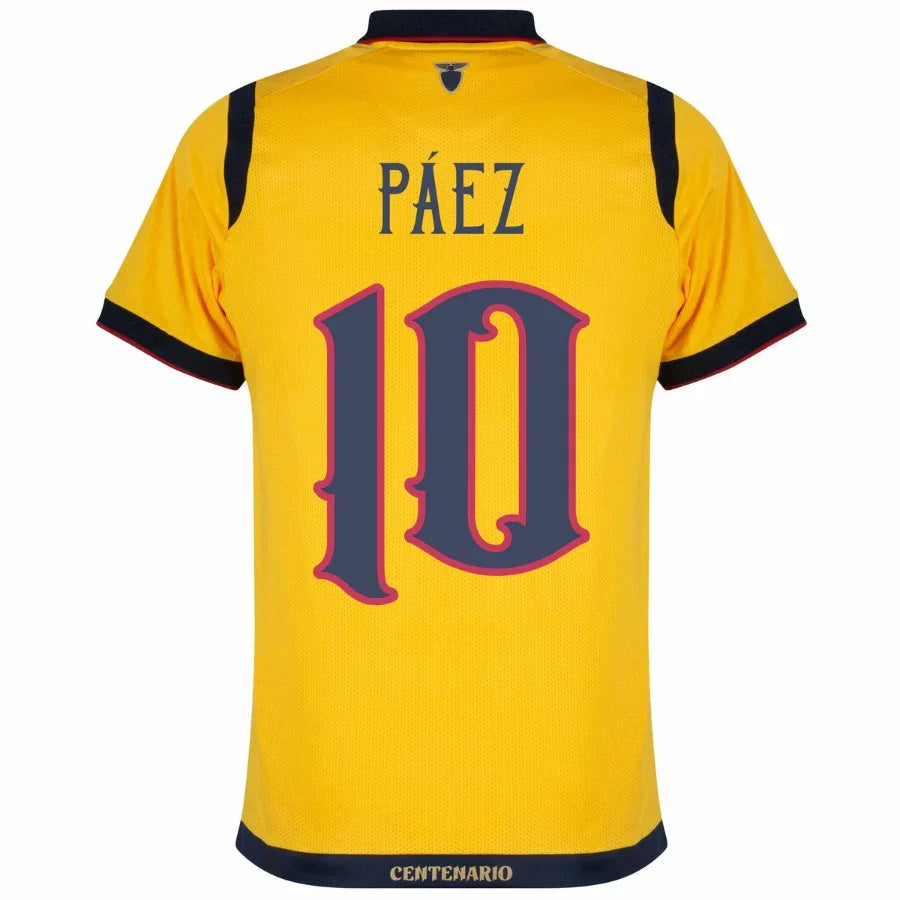 Ecuador Centenary Home Paez 10 Fan Jersey 2025/26