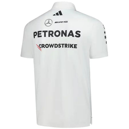 Mercedes-AMG Petronas F1 Team Adidas Wear Polo - White Formula 1 F1 Formula One