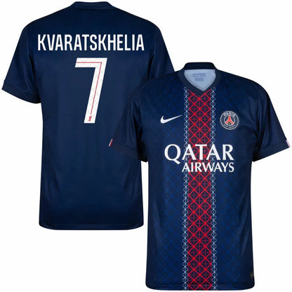 PSG Kvaratskhelia 7 Home Fan Jersey 2025/26