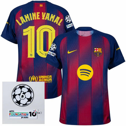 Barcelona Lamine Yamal 10 Home Authentic Player 2025/26 Dri-Fit ADV Match