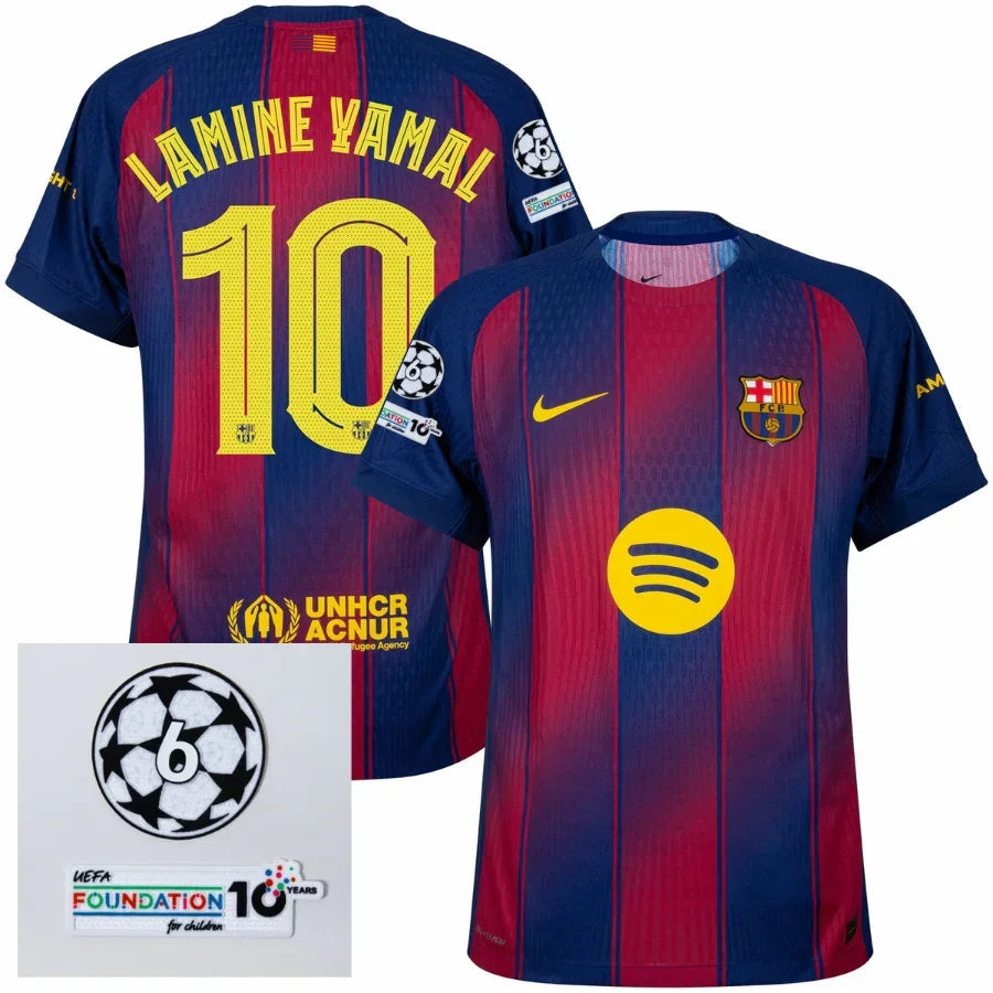 Barcelona Lamine Yamal 10 Home Authentic Player 2025/26 Dri-Fit ADV Match