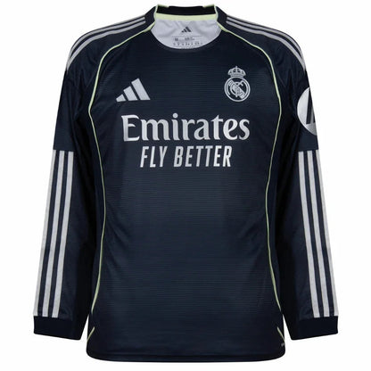 Real Madrid Away Long Sleeve Fan Jersey 2025/26
