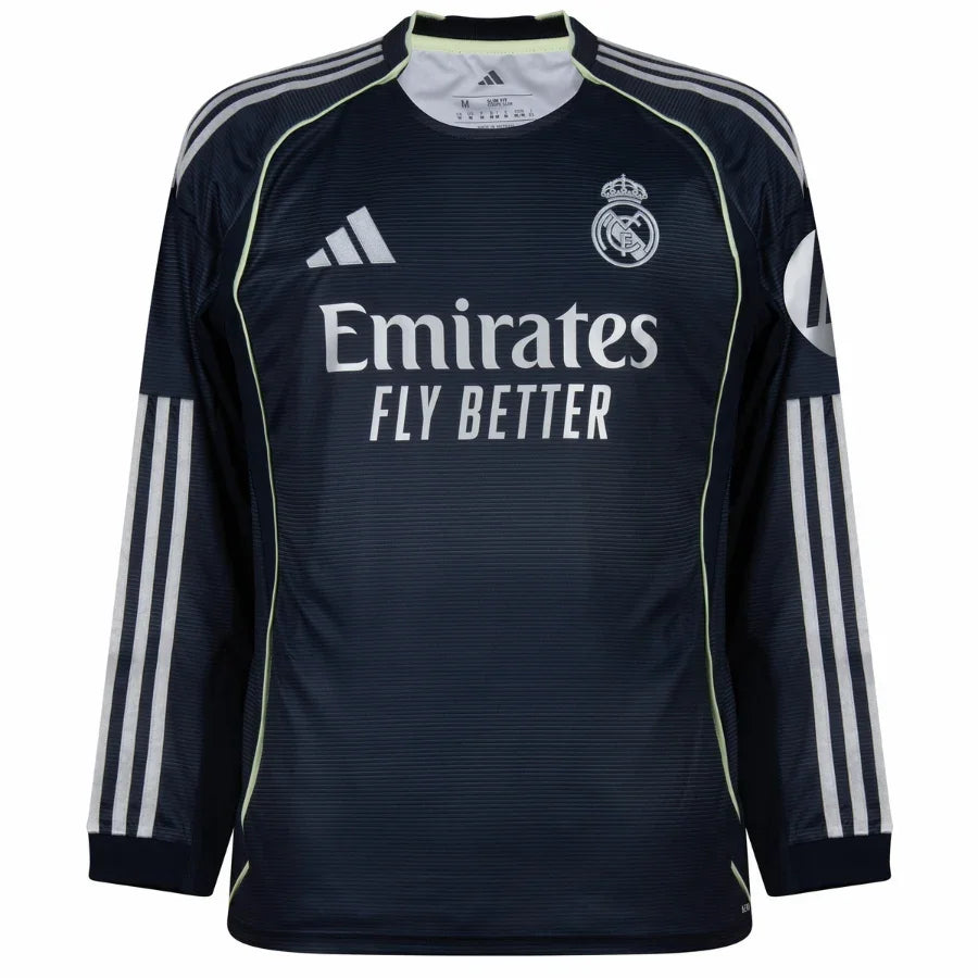 Real Madrid Away Long Sleeve Fan Jersey 2025/26