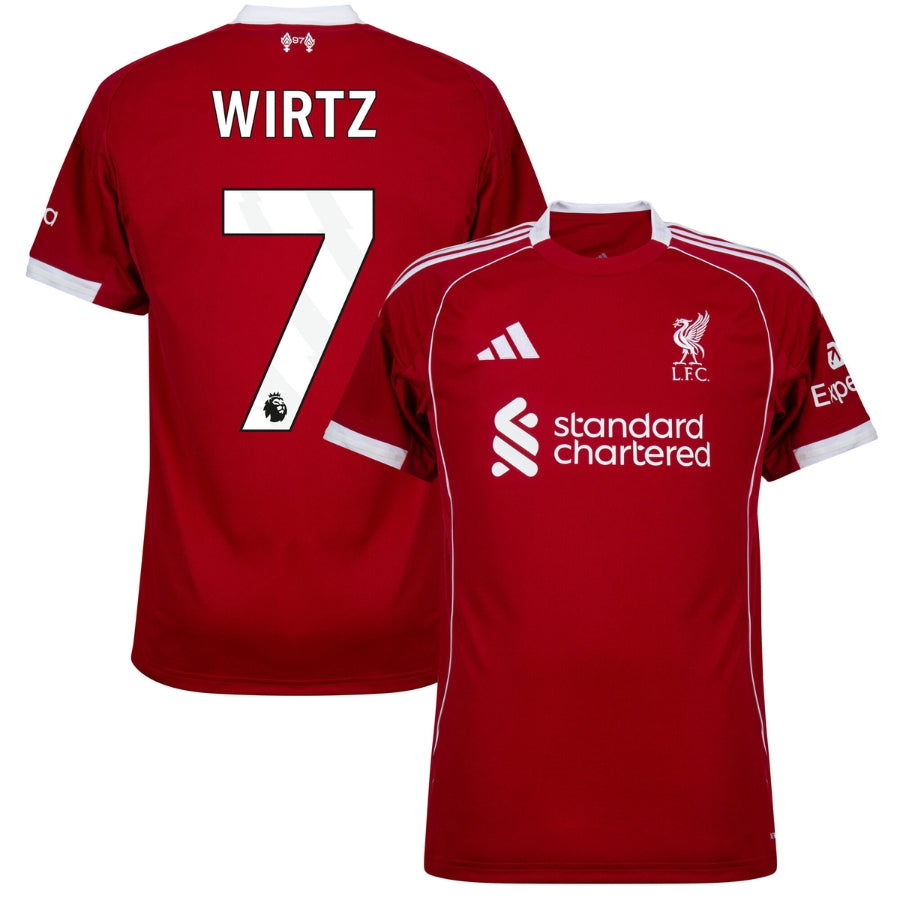 Liverpool Florian Wirtz 7 Home Fan Jersey 2025/26