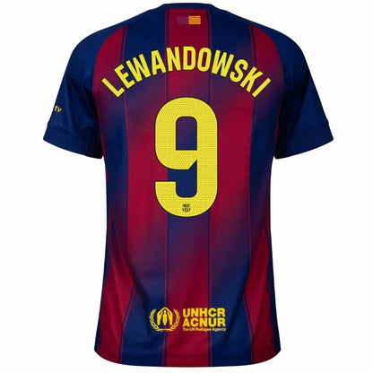 Barcelona Home Lewandowski 9 Home Fan Jersey 2025/26