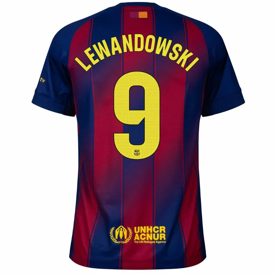 Barcelona Home Lewandowski 9 Home Fan Jersey 2025/26
