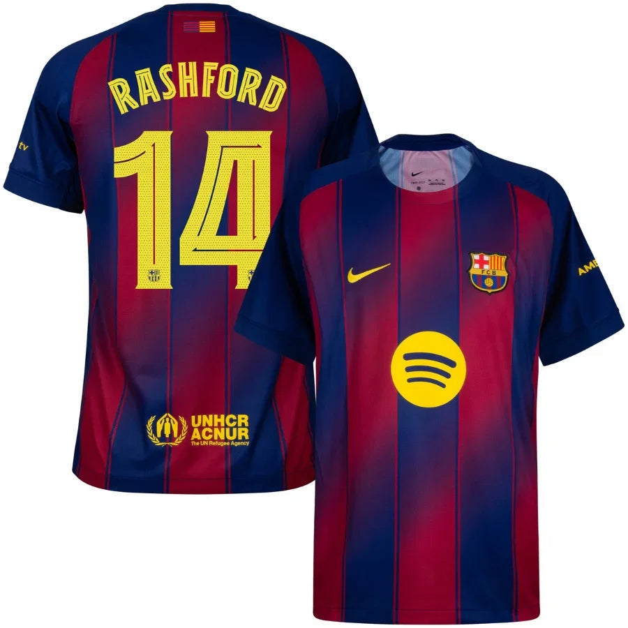 Barcelona Home Rashford 14 Home Fan Jersey 2025/26