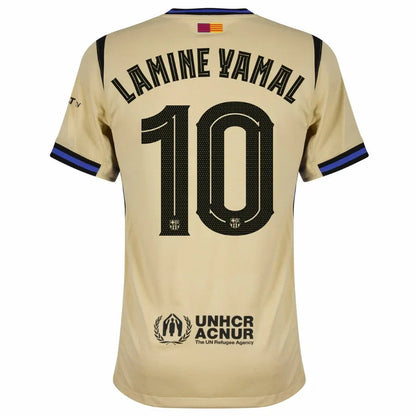 Barcelona Away Lamine Yamal 10 Fan Jersey 2025/26 Official Printing (Champions League)