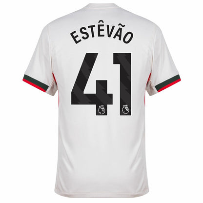 Chelsea Estêvão 41 Away Fan Jersey 2025/26
