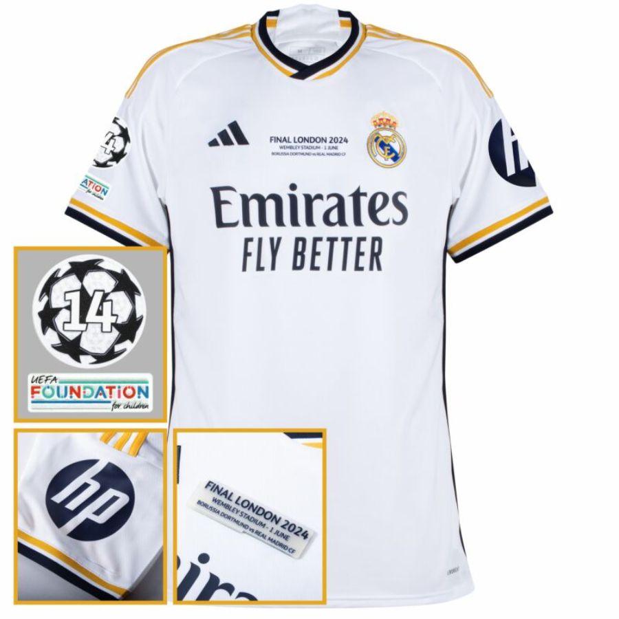 Real Madrid Toni Kroos 8 Home Fan Jersey 2023/24 Patch FIFA WCC Patch UCL UEFA Foundation Patches