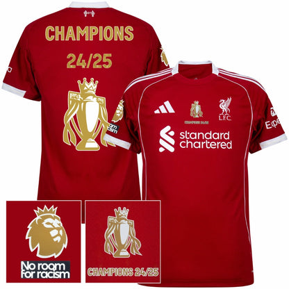 Liverpool Premier League Winners Trophy Edition Home Fan Jersey 2025/26