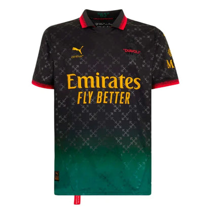 AC Milan BLACK JERSEY DIAVOLI X OFF-WHITE™ Fan Jersey 2025