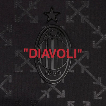 AC Milan BLACK JERSEY DIAVOLI X OFF-WHITE™ Fan Jersey 2025