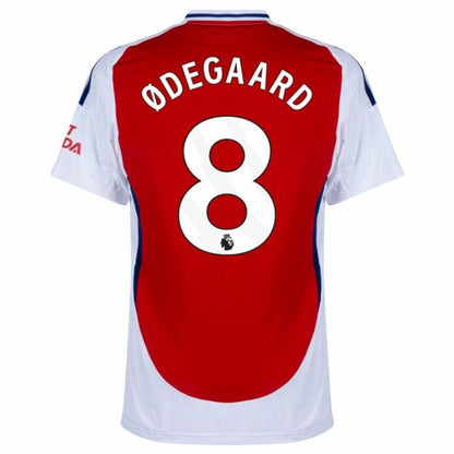 Arsenal Ødegaard 8 Home Fan Jersey 2024/25 Patches UCL UEFA Foundation (Official Printing)