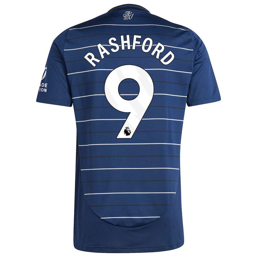 Aston Villa Rashford 9 Third Fan Jersey 2024/25 Patches UCL UEFA Foundation (Official Printing)