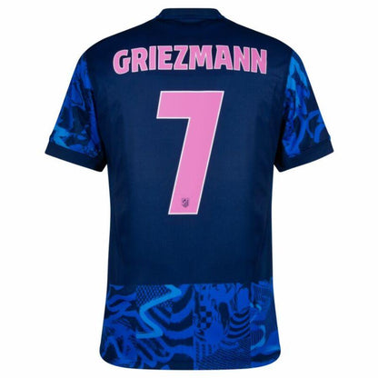 Atlético Madrid Griezmann 7 Third Fan Jersey 2024/25 Patches UCL UEFA Foundation (Official Printing)