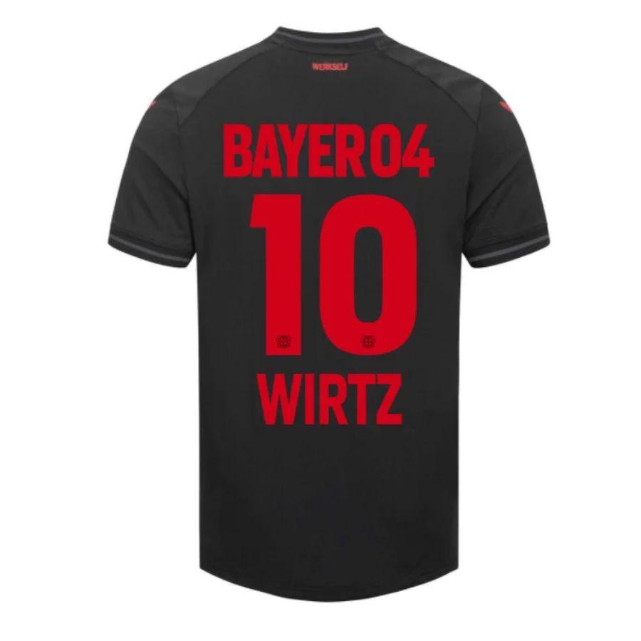 Bayer 04 Leverkusen Home Fan Jersey 2023/24 Patches UCL UEFA Foundation (Official Printing)