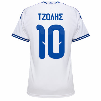 Greece Home Τζολης 10 Fan Jersey Shirt 2026-2027 (Greek Alphabet Option)