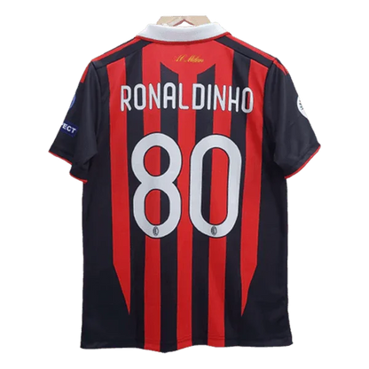 Ac Milan Ronaldinho Embroidery Retrô Jersey  - Collection