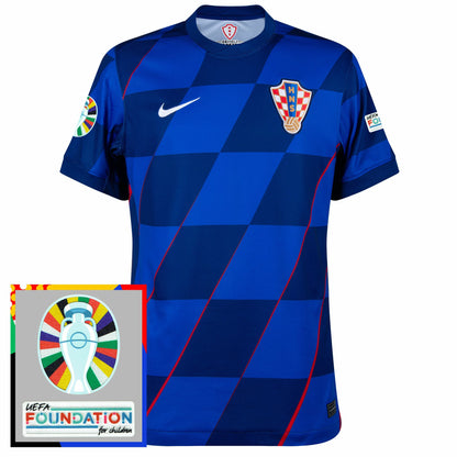 Croatia Away Shirt 2024-2025 Incl. Euro 2024 & Foundation Patches