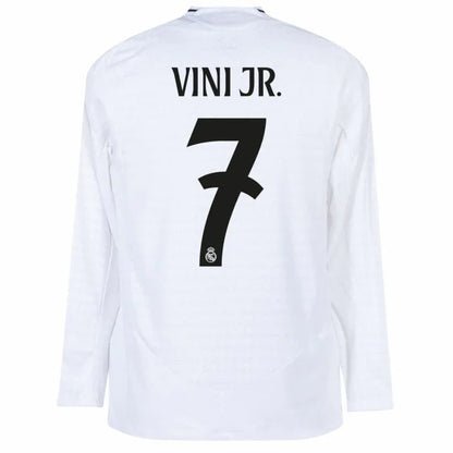 Real Madrid Home Long Sleeve Fan Jersey 2024/25 Vini Jr. 7