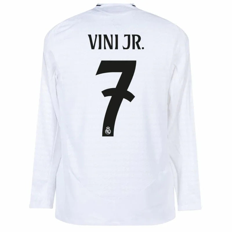 Real Madrid Home Long Sleeve Fan Jersey 2024/25 Vini Jr. 7