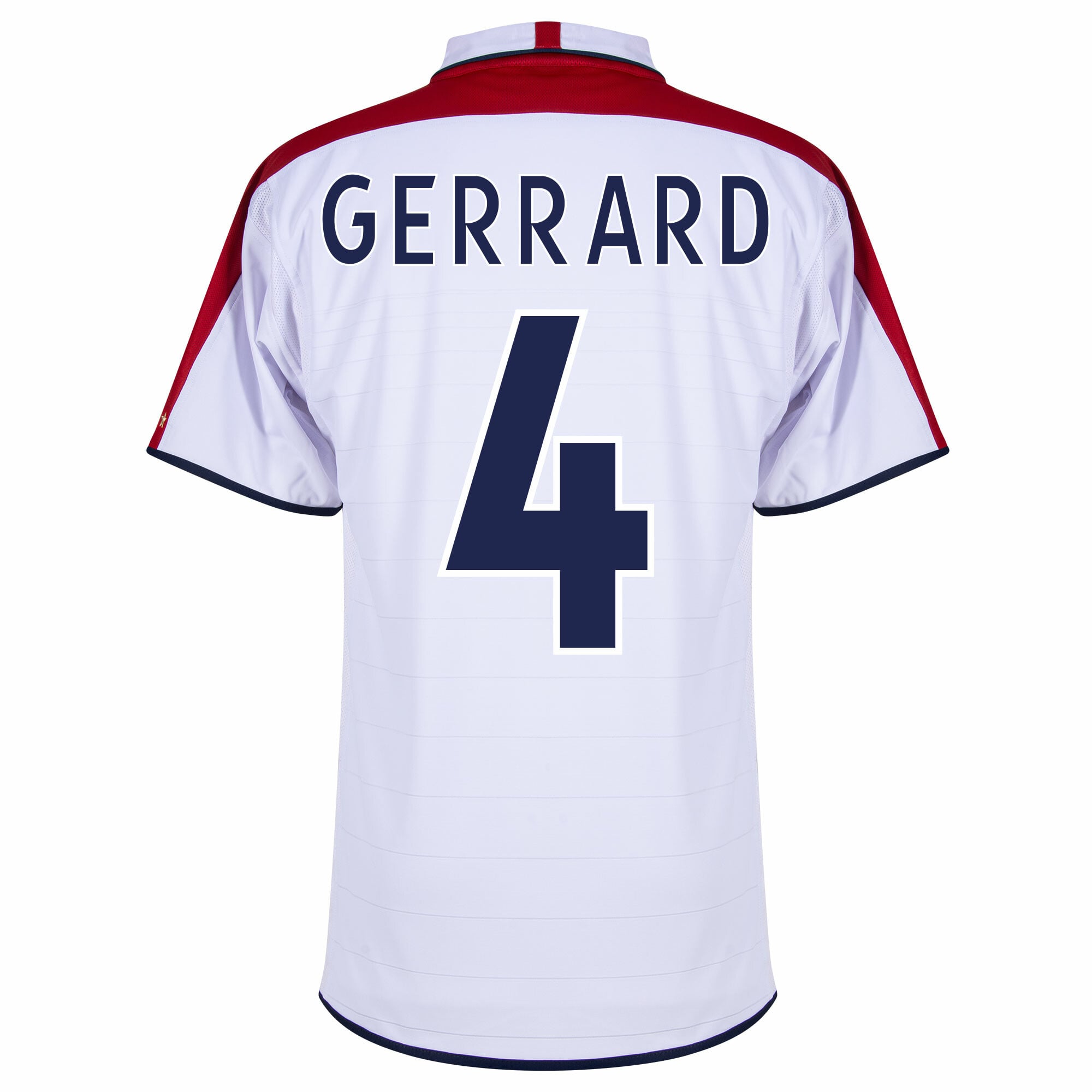 England Home Gerrard 4 Retro Fan Jersey 2004