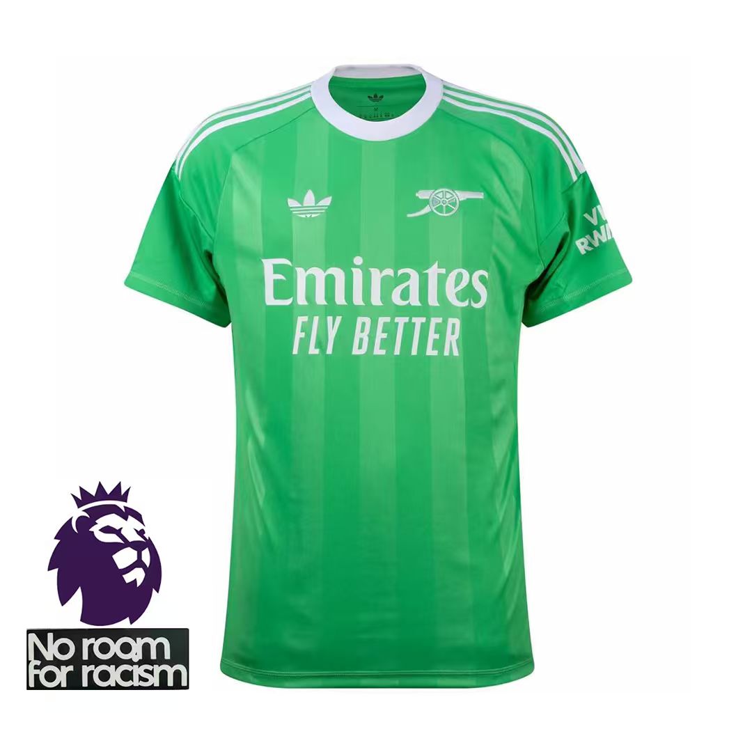 Arsenal 3rd Goalkeeper Fan Jersey Shirt 2025/26 + Premier League Champion Badge
