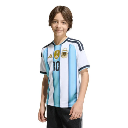 Kids Kit Argentina Home Messi 10 Fan Jersey Shirt 2026 WorldCup
