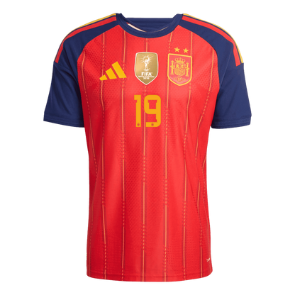 Spain LAMINE YAMAL 19 Home Authentic Player Jersey World Cup 2026 - Champion
