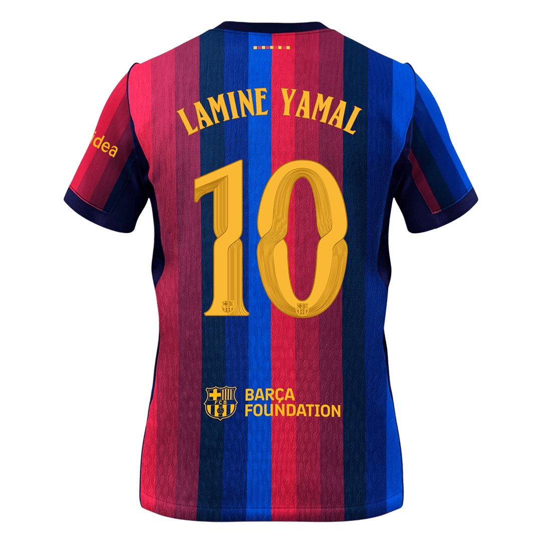 LAMINE YAMAL #10 Barcelona Home Soccer Jersey 2026/27 - UCL