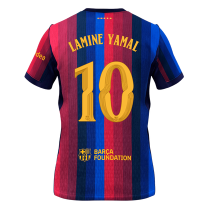 LAMINE YAMAL #10 Barcelona Home Soccer Jersey 2026/27 - UCL