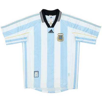 Retro Soccer Jersey Argentina Home World Cup 1998