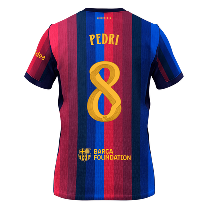 PEDRI #8 Barcelona Home Soccer Jersey 2026/27 - UCL