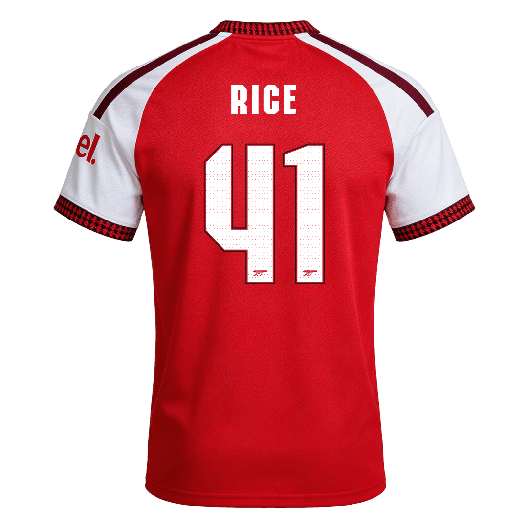 RICE #41 Arsenal Home Soccer Jersey 2026/27 -UCL