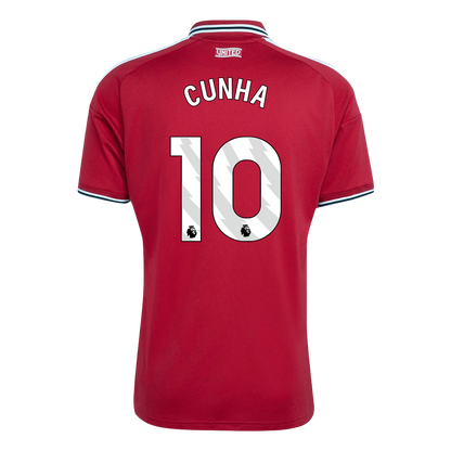 CUNHA #10 Manchester United Home Soccer Jersey 2026/27