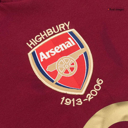 Retro Soccer Jersey Arsenal Home Long Sleeve 2005/06