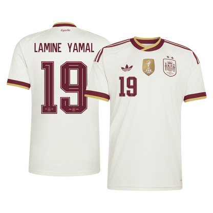 Spain LAMINE YAMAL 19 Away Fan Jersey World Cup 2026 - Champion