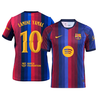 LAMINE YAMAL #10 Barcelona Home Soccer Jersey 2026/27 - UCL