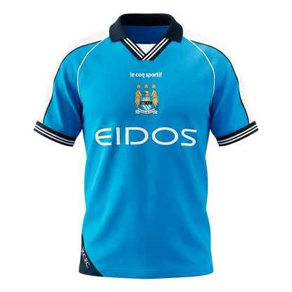 Retro Soccer Jersey Manchester City Home 1999/01