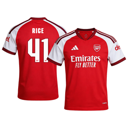RICE #41 Arsenal Home Soccer Jersey 2026/27 -UCL