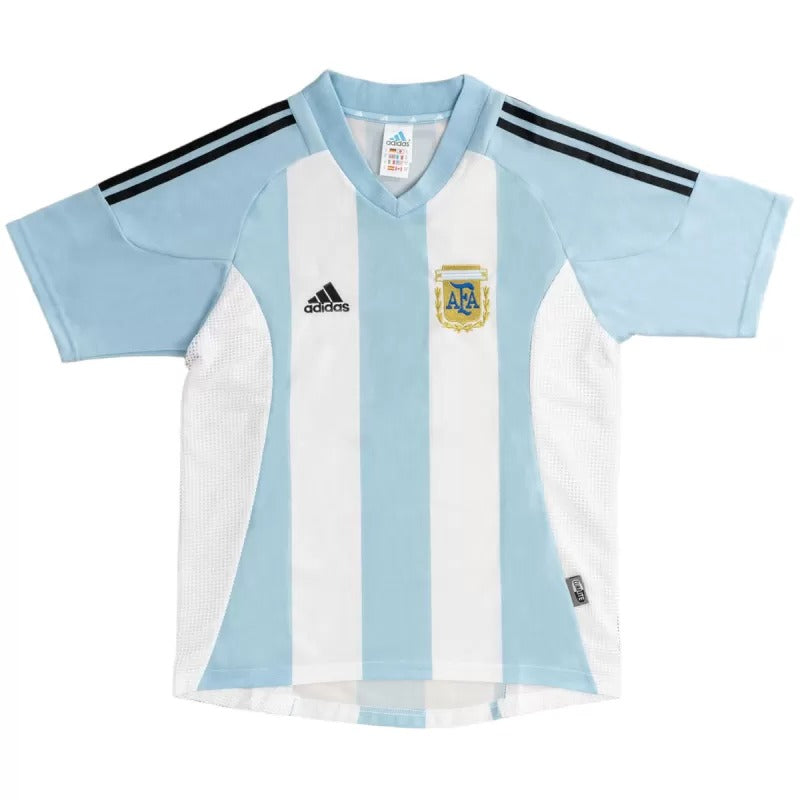 Retro Soccer Jersey Argentina Home World Cup 2002