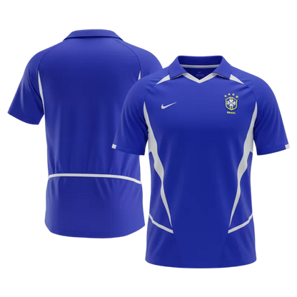 Retro Soccer Jersey Brazil Away 2002