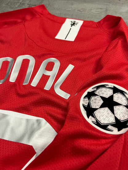 Retro Manchester United Long-sleeve Home Jersey 2007/08